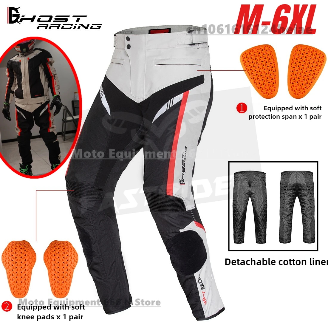 GHOST RACING Motorcycle Riding Pants Rider Racing Pants Anti Fall Windproof Warm Winter Pants for Men and Women
GHOST RACING Motorcycle Riding Pants Rider Racing Pants Anti Fall Windproof Warm Winter Pants for Men and Women