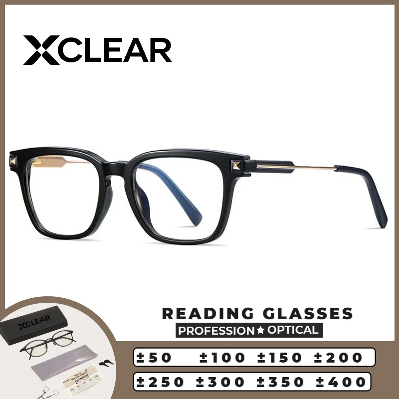 Xclear New Vintage Versatile Full Rim Rectangle Reading Glasses Anti Blue Ray Classic Progressive Prescription Optical Eyewear
Xclear New Vintage Versatile Full Rim Rectangle Reading Glasses Anti Blue Ray Classic Progressive Prescription Optical Eyewear