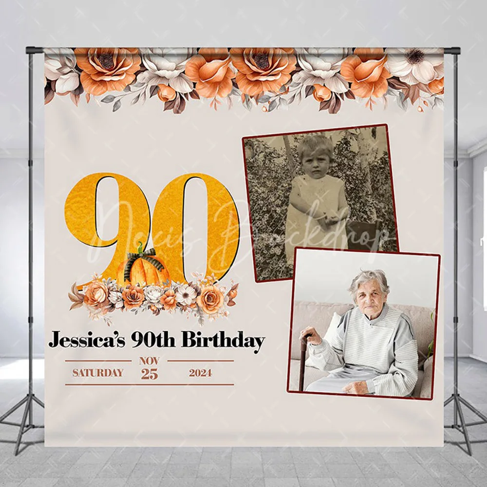 Оранжево-бежевый цветочный фон для фотосессии на 90-летие с индивидуальным фото, элегантный цветочный фон для фотосъемки, декор для студийной стены
Оранжево-бежевый цветочный фон для фотосессии на 90-летие с индивидуальным фото, элегантный цветочный фон для фотосъемки, декор для студийной стены