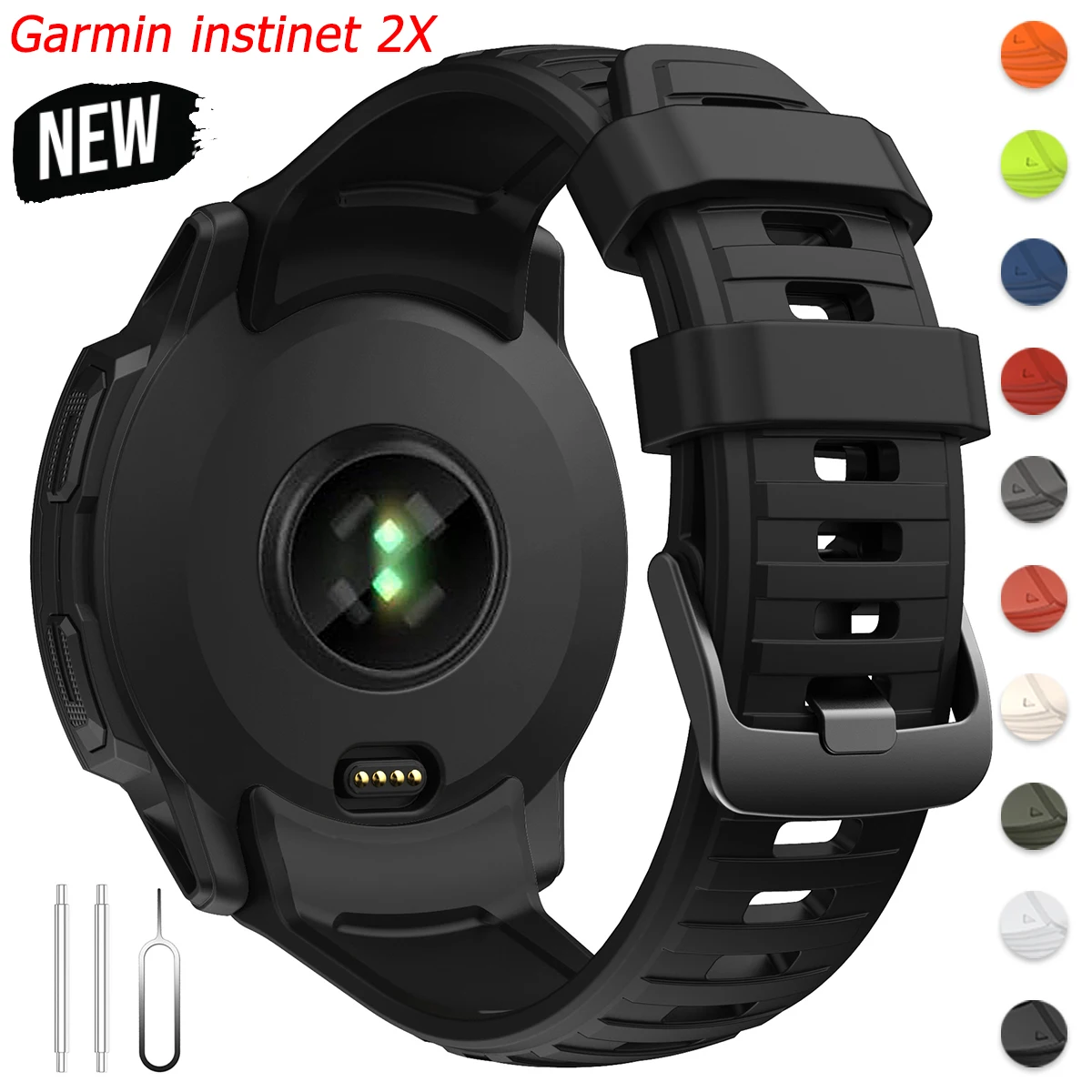 Replacement strap For Garmin Instinct 2X Solar Tactical Edition 26mm Silicone Watch Band For Garmin Watchband accessories
Replacement strap For Garmin Instinct 2X Solar Tactical Edition 26mm Silicone Watch Band For Garmin Watchband accessories