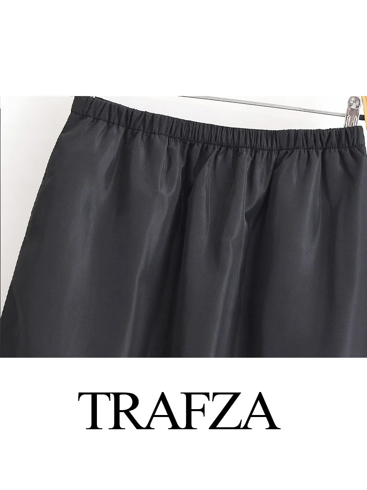 TRAFZA Women Casual Suits Zipper Turn-down Collar Pockets Long Sleeves Short Jacket+Elastic Waist Pleated Solid Skirt Sets
TRAFZA Women Casual Suits Zipper Turn-down Collar Pockets Long Sleeves Short Jacket+Elastic Waist Pleated Solid Skirt Sets