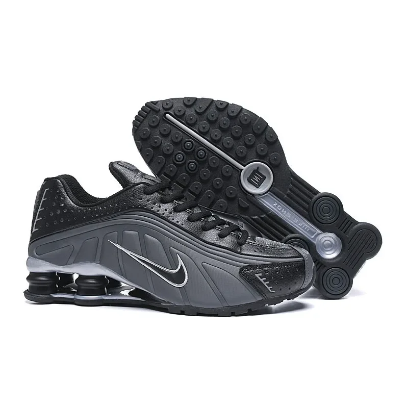 Nike Shox R4 темно-серые, черные популярные мужские кроссовки с воздушными колонками, удобные спортивные кроссовки на открытом воздухе, мужские
Nike Shox R4 темно-серые, черные популярные мужские кроссовки с воздушными колонками, удобные спортивные кроссовки на открытом воздухе, мужские