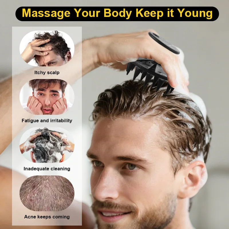 Silicone Polygon Shampoo Brush for Men, Deep Cleansing for Pores, Scalp Shampoo Brush, Bath Brush with Massaging Bristles
Silicone Polygon Shampoo Brush for Men, Deep Cleansing for Pores, Scalp Shampoo Brush, Bath Brush with Massaging Bristles