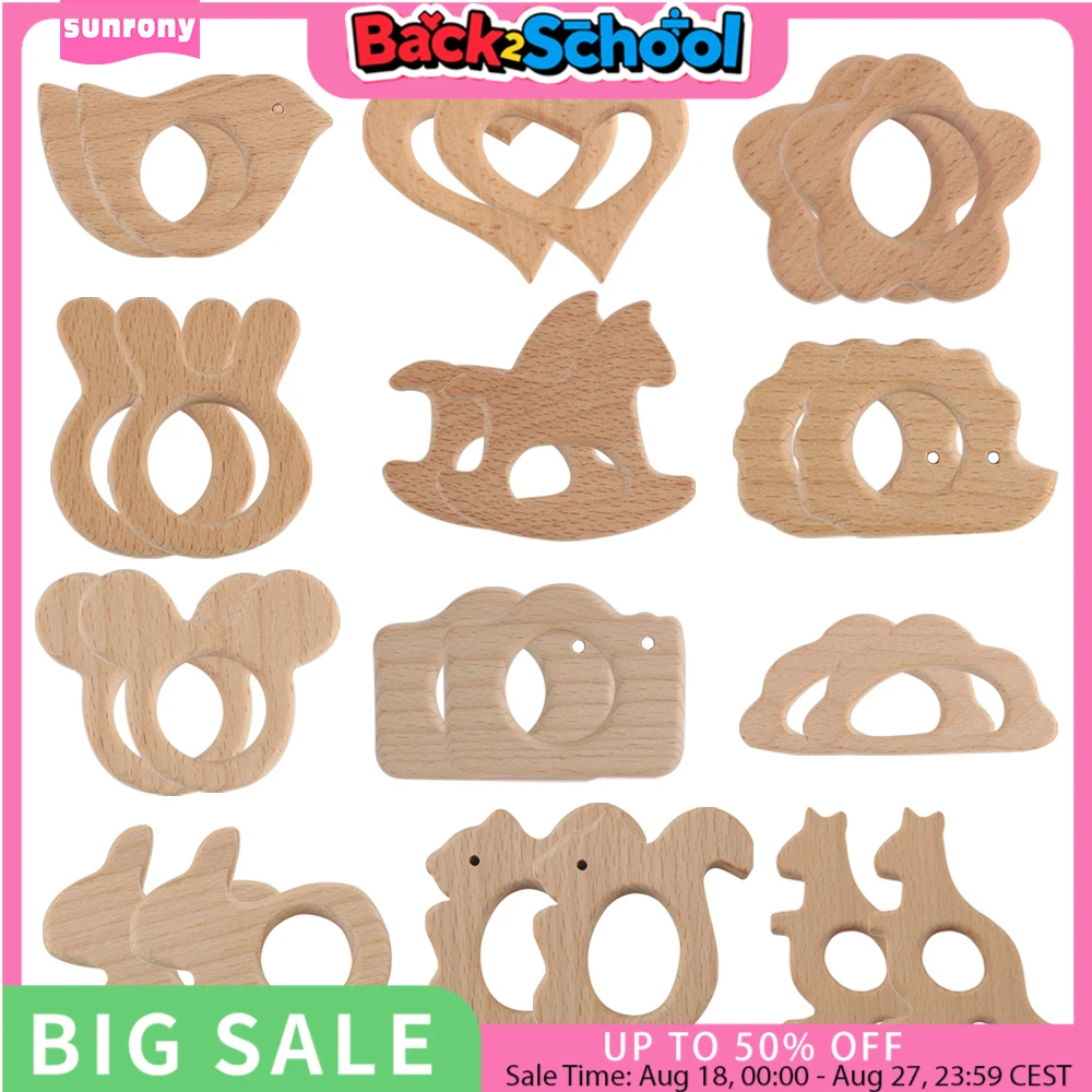 Sunrony 3Pcs Beech Wooden Rings Natural Cartoon Shape Necklace Pendant DIY Necklace Gift Handmade Crafts Accessories
Sunrony 3Pcs Beech Wooden Rings Natural Cartoon Shape Necklace Pendant DIY Necklace Gift Handmade Crafts Accessories