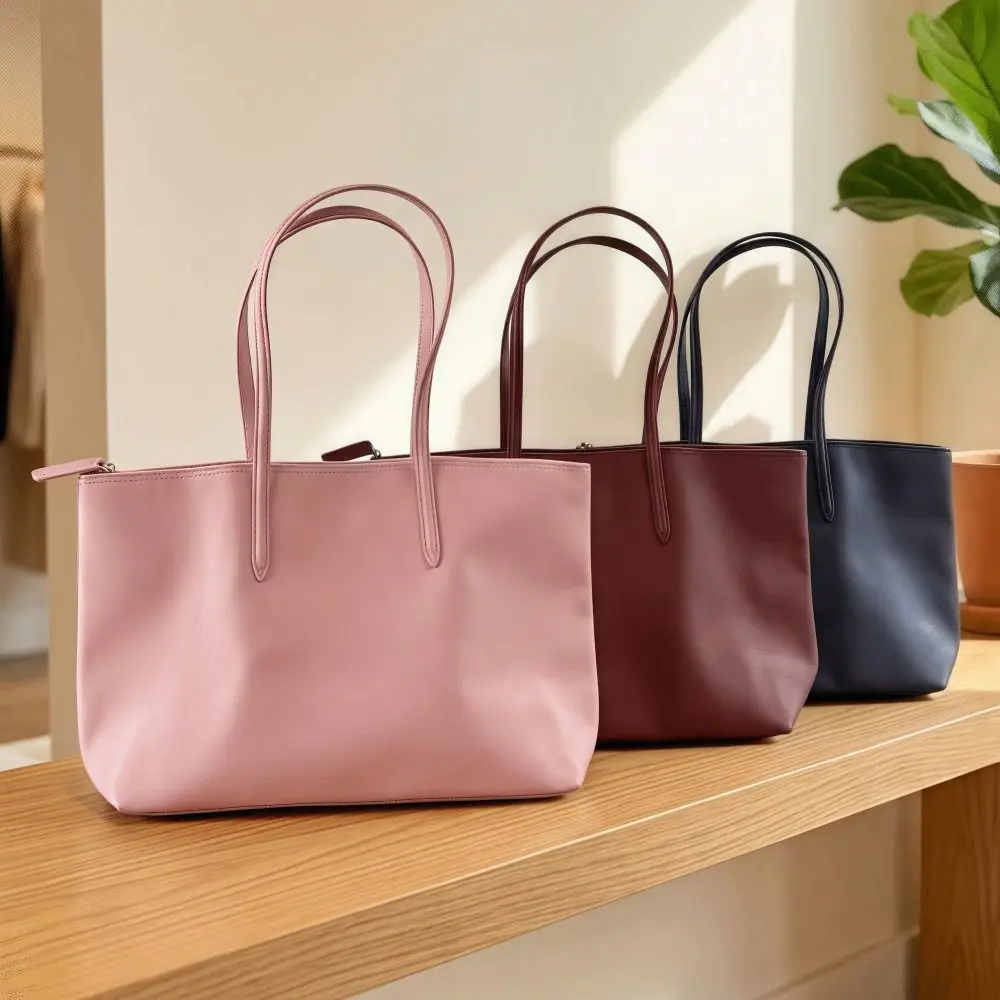 Simple Elegant Women's Shoulder Bag Zipper Closure Soft Commuting Tote Bag PU Leather Large Capacity Casual Handbag
Simple Elegant Women's Shoulder Bag Zipper Closure Soft Commuting Tote Bag PU Leather Large Capacity Casual Handbag