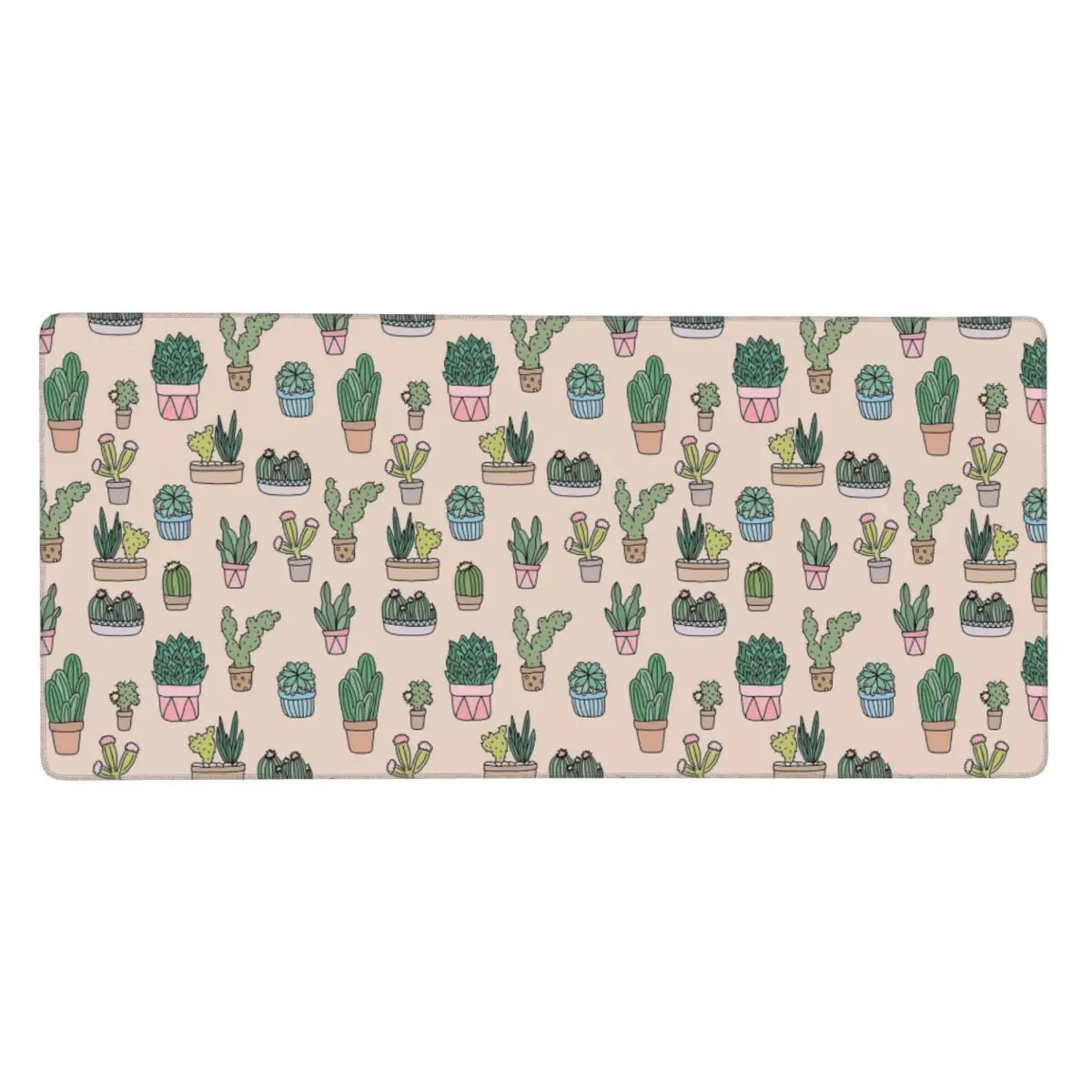 Green Potted Plant Design Large Mouse Pad Computer Keyboard Mouse Mat Gaming PC Laptop Desk Mat Office Table Mats