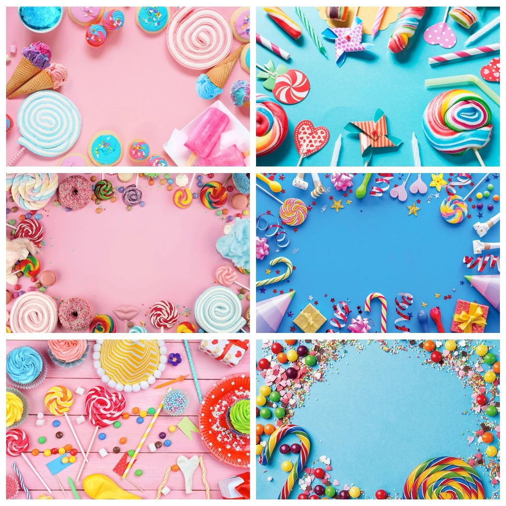 Sweet Colorful Lollipops Candy Beans Photography Backdrop Candyland Wall Child Birthday Party Baby Portrait Photo Background
Sweet Colorful Lollipops Candy Beans Photography Backdrop Candyland Wall Child Birthday Party Baby Portrait Photo Background