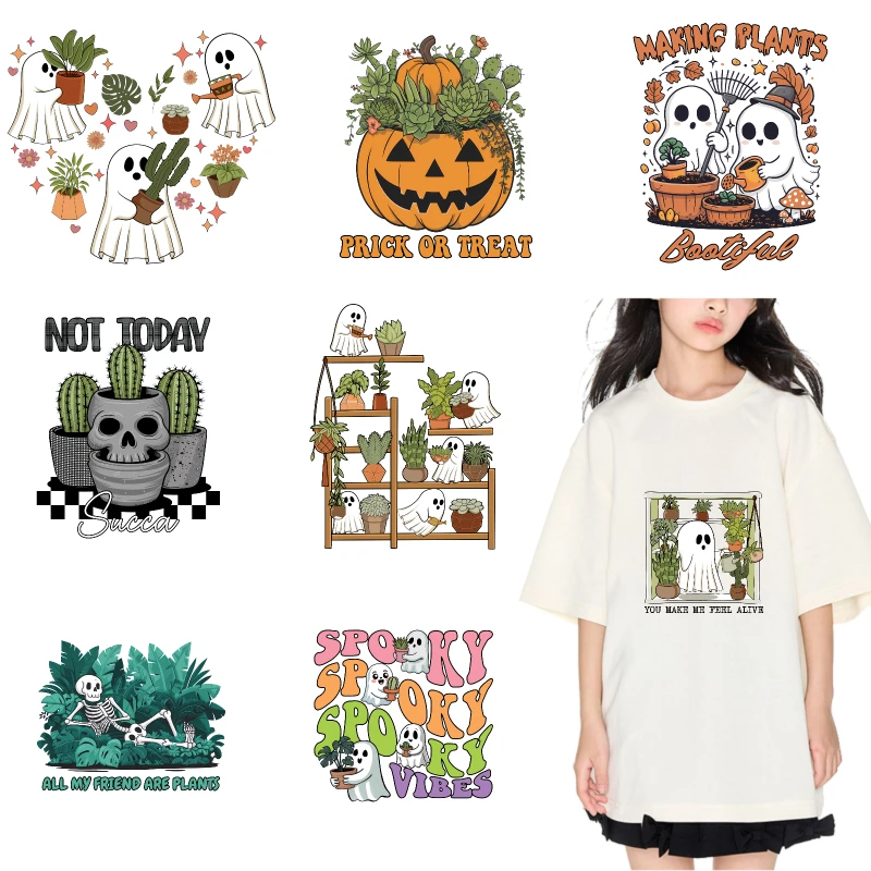 2PCS Ghost Plants Halloween Design iron on patches DTF Patches for clothes Iron-on transfers for clothing heat transfer sticker
2PCS Ghost Plants Halloween Design iron on patches DTF Patches for clothes Iron-on transfers for clothing heat transfer sticker