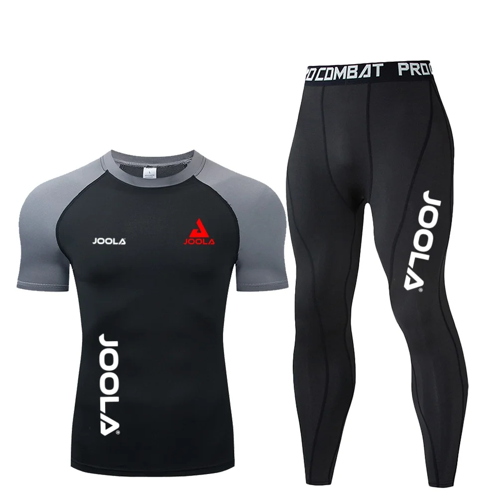 JOOLA Men's and Women's Top Short Sleeve Set Quick drying Tight Training Shorts Sweat absorbing and Breathable Sports Equipment
JOOLA Men's and Women's Top Short Sleeve Set Quick drying Tight Training Shorts Sweat absorbing and Breathable Sports Equipment