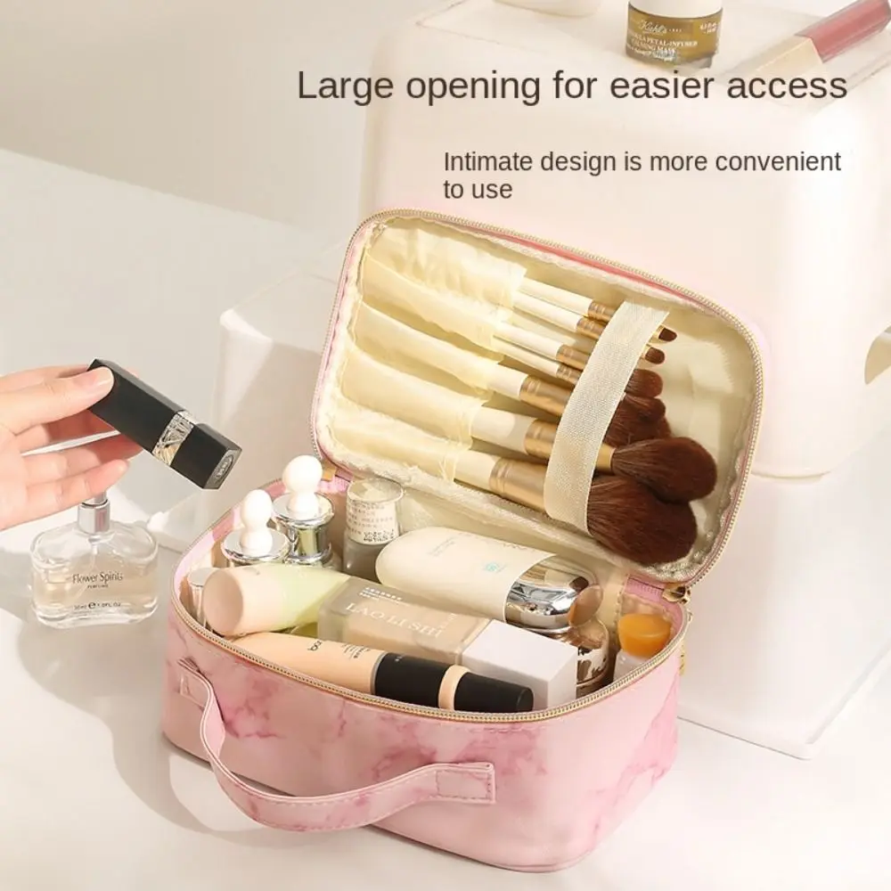 Creative Large Capacity PU Makeup Bag Handbag Waterproof Cosmetics Storage Bag Antifouling Save space Toiletry Pouch Women
Creative Large Capacity PU Makeup Bag Handbag Waterproof Cosmetics Storage Bag Antifouling Save space Toiletry Pouch Women