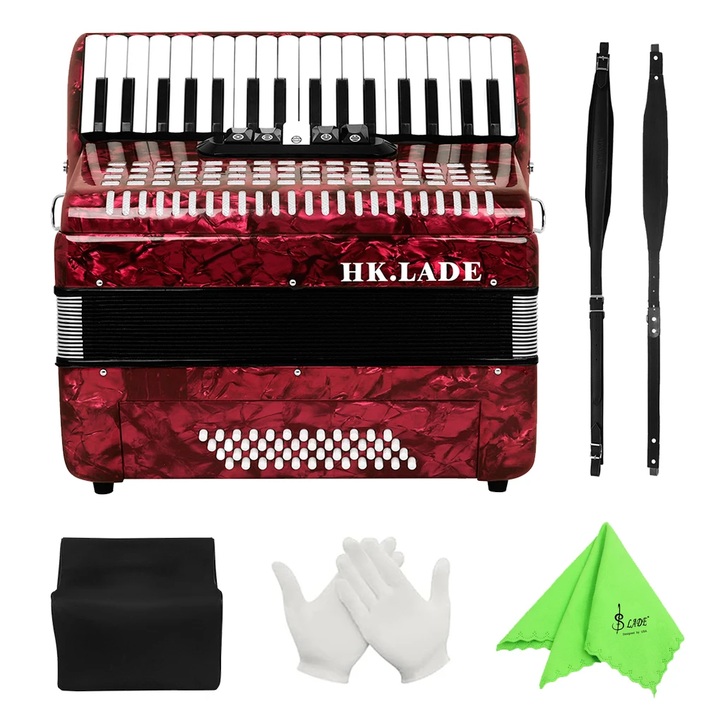 HK·LADE 34 Keys 48 Bass Accordion Professional Keyboard Instruments Accordion For Performance/Teaching With Parts & Accessories
HK·LADE 34 Keys 48 Bass Accordion Professional Keyboard Instruments Accordion For Performance/Teaching With Parts & Accessories