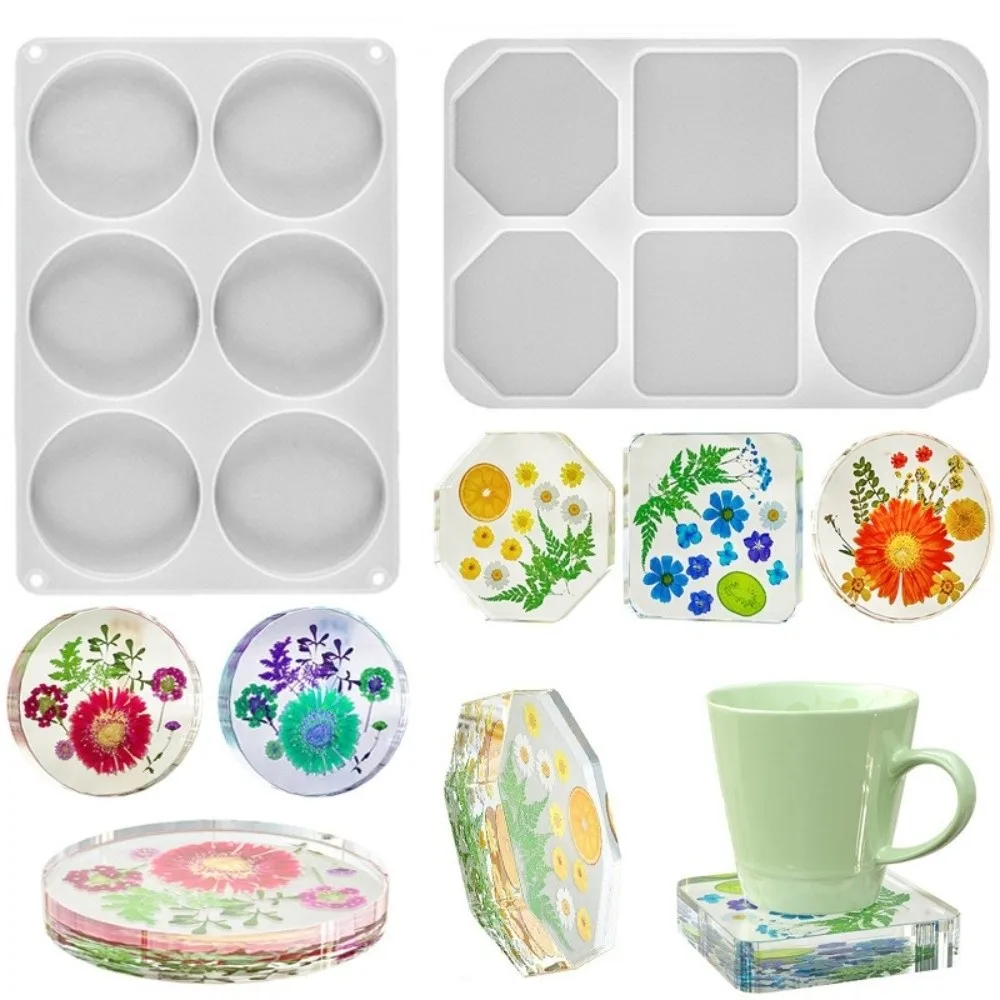 Creative Coasters Silicone Mold Round Geometric DIY Resin Crafts Reusable Handmade Dripping Glue Handicraft Mold Making Supplies
Creative Coasters Silicone Mold Round Geometric DIY Resin Crafts Reusable Handmade Dripping Glue Handicraft Mold Making Supplies