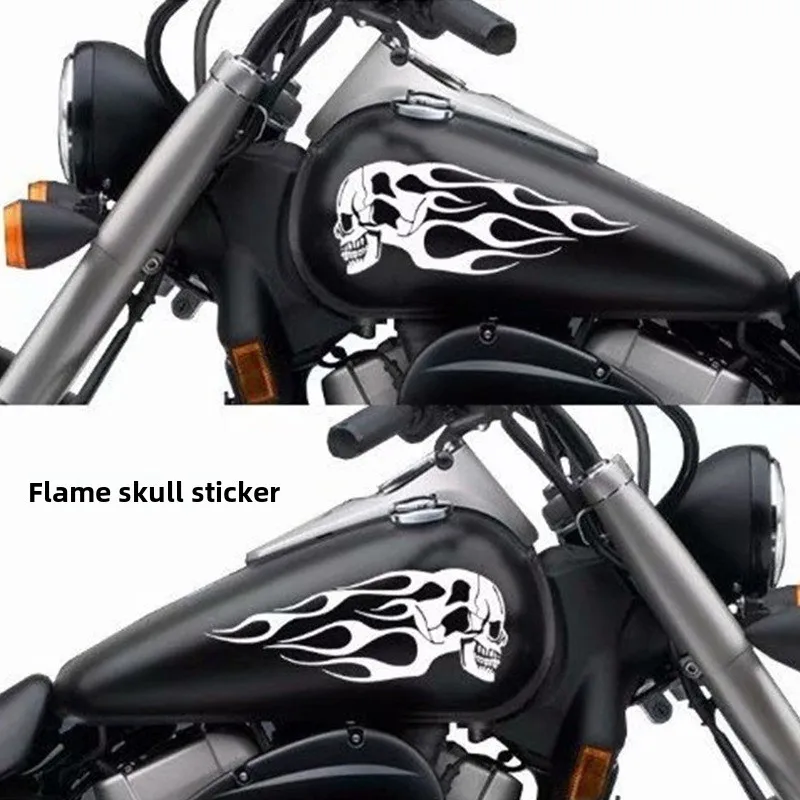 Motorcycle Universal Fuel Tank Flame Totem Sticker Modified Skull Head Sticker Personalized Decal Custom Sticker
Motorcycle Universal Fuel Tank Flame Totem Sticker Modified Skull Head Sticker Personalized Decal Custom Sticker