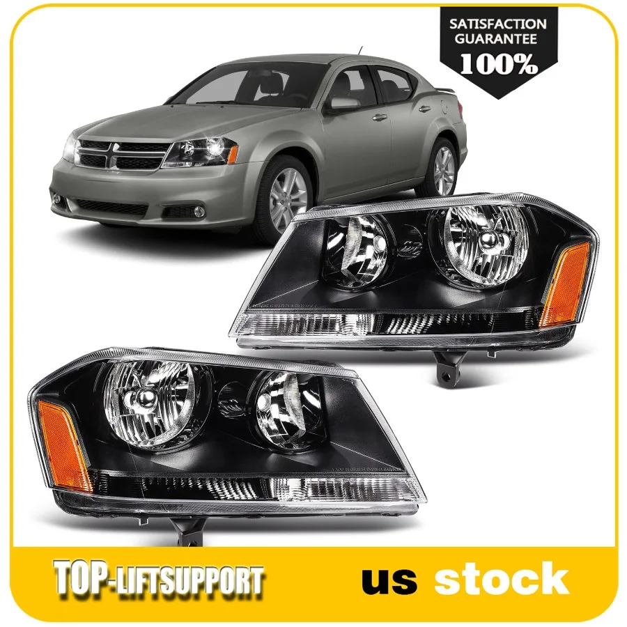 Headlights Assembly For 2008-2014 Dodge Avenger SXT SE Black Housing Pair
Headlights Assembly For 2008-2014 Dodge Avenger SXT SE Black Housing Pair