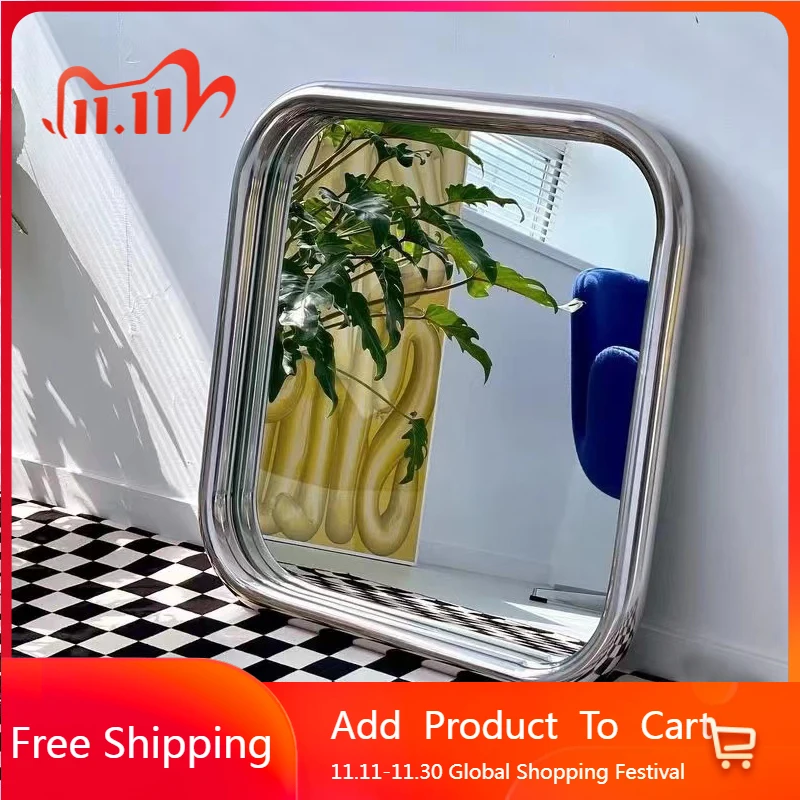 Square Art Vanity Mirror Nordic Cute Dressing Aesthetic Portable Wall Vintage Mirror Cosmetics Funky Espelhos Home Decorations
Square Art Vanity Mirror Nordic Cute Dressing Aesthetic Portable Wall Vintage Mirror Cosmetics Funky Espelhos Home Decorations