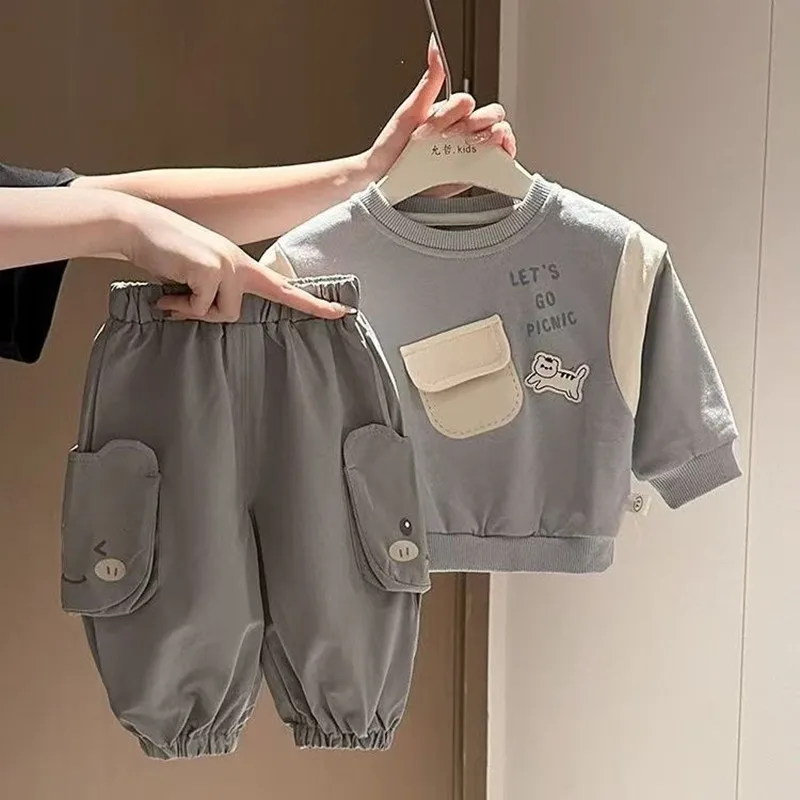 Spring and Autumn Children's Clothing Set 2026 New Boys' and Girls' Casual Hoodie+Large Pocket Pants Two-piece Set 73-120cm
Spring and Autumn Children's Clothing Set 2026 New Boys' and Girls' Casual Hoodie+Large Pocket Pants Two-piece Set 73-120cm