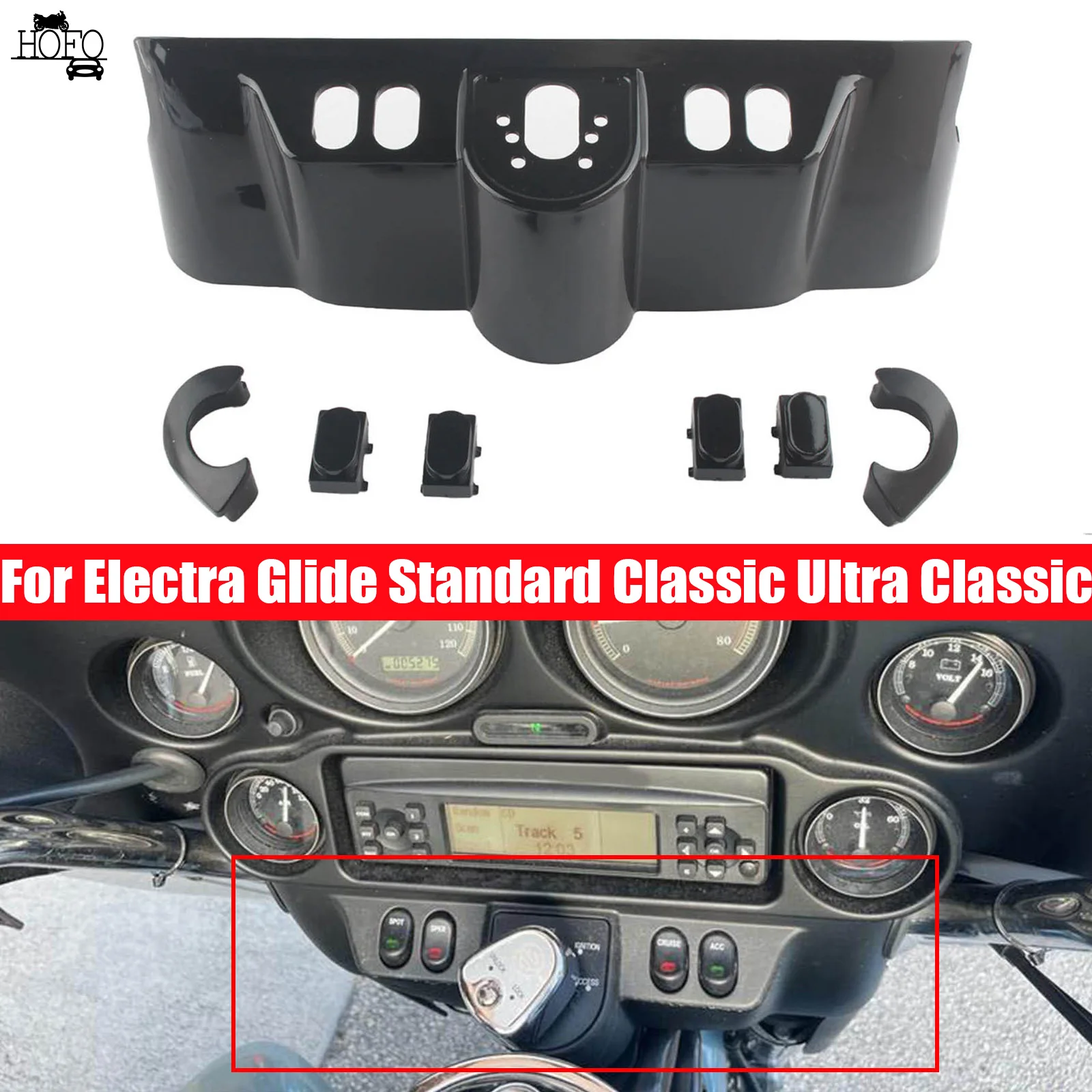 Motorcycle Inner Fairing Cover Switch Cap Kit Black For Electra Glide Standard 1996-2010 For Electra Glide Classic 1996-2013
Motorcycle Inner Fairing Cover Switch Cap Kit Black For Electra Glide Standard 1996-2010 For Electra Glide Classic 1996-2013
