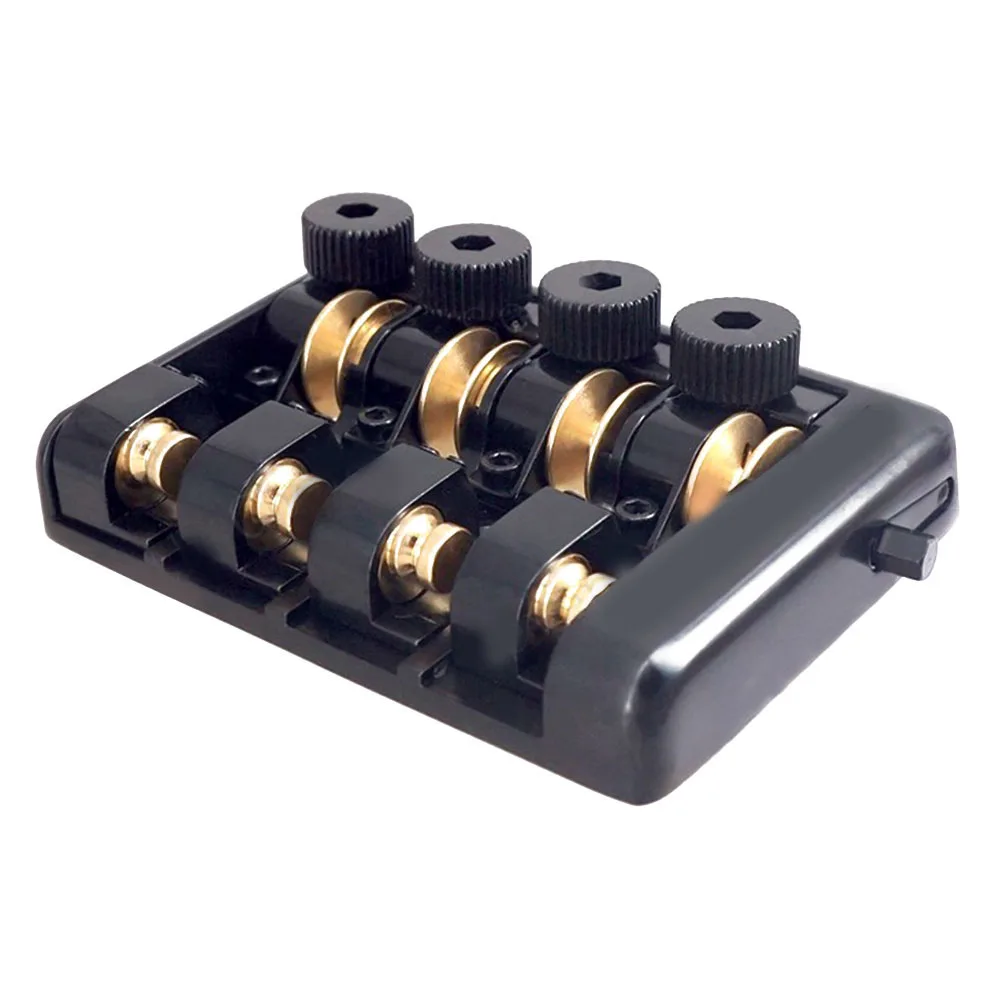 Guitar Part 20MM Black Brass Silver 4String Travel Bass Bridge Professional Accessories Brass Roller Saddle Repair
Guitar Part 20MM Black Brass Silver 4String Travel Bass Bridge Professional Accessories Brass Roller Saddle Repair