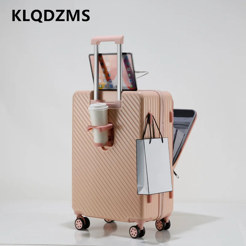 KLQDZMS Suitcase Travel Set Front Opening Boarding Box USB Charging Trolley Case 20"22"24"26 Inches High Capacity Laptop Luggage
KLQDZMS Suitcase Travel Set Front Opening Boarding Box USB Charging Trolley Case 20"22"24"26 Inches High Capacity Laptop Luggage