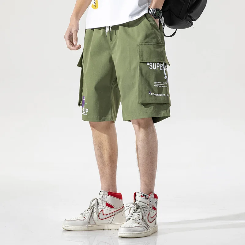 Black, Light Blue, Bean Green, Pink, Orange, 2023 Summer Men's Cargo Loose Shorts Multi-Pocket Pants
Black, Light Blue, Bean Green, Pink, Orange, 2023 Summer Men's Cargo Loose Shorts Multi-Pocket Pants