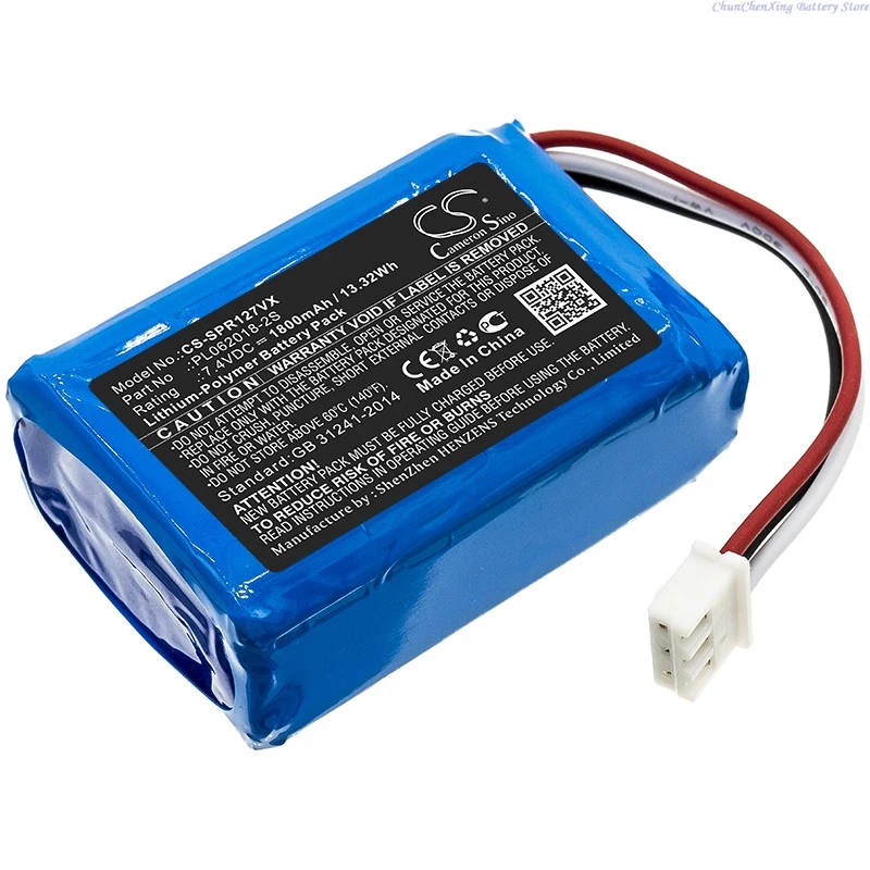 7.4V 1800mAh Vacuum Cleaner Battery PL062018-2S for Sichler PR-030 PR-025 PR-041 PR-127, PR-030 V2, PR-041 V3, PR-127 V4 +TOOL
7.4V 1800mAh Vacuum Cleaner Battery PL062018-2S for Sichler PR-030 PR-025 PR-041 PR-127, PR-030 V2, PR-041 V3, PR-127 V4 +TOOL