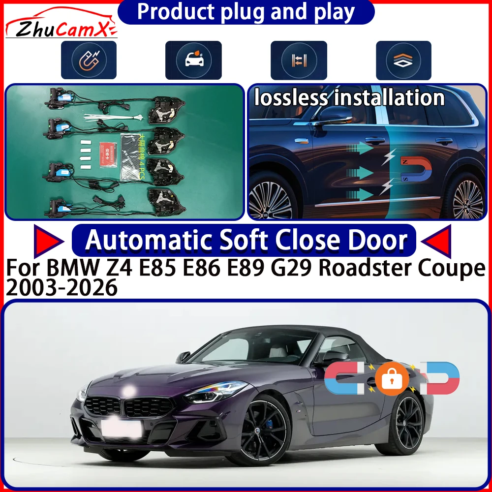 Привод замка двери для BMW Z4 E85 E86 E89 G29 Roadster Coupe 2003-2026, комплект для плавного закрывания дверей, система автоматического открывания с электроприводом
Привод замка двери для BMW Z4 E85 E86 E89 G29 Roadster Coupe 2003-2026, комплект для плавного закрывания дверей, система автоматического открывания с электроприводом