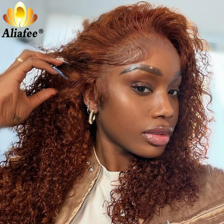 13x4 Transparent Lace Front Human Hair Wig Orange Brown Kinky Curly Bob Colored Wig Full Thick High Density Easy Install Bob Wig
13x4 Transparent Lace Front Human Hair Wig Orange Brown Kinky Curly Bob Colored Wig Full Thick High Density Easy Install Bob Wig