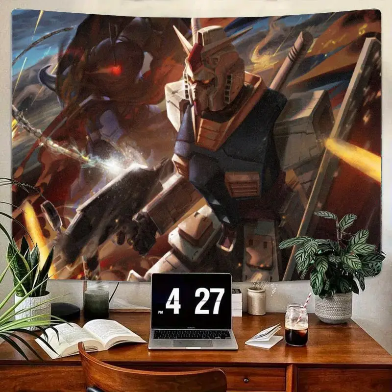 1 шт., гобелен в стиле аниме Mecha Gundam, динамический робот, боевая сцена с огненными эффектами, сине-бежевый доспех, настенный художественный декор для спальни Livi
1 шт., гобелен в стиле аниме Mecha Gundam, динамический робот, боевая сцена с огненными эффектами, сине-бежевый доспех, настенный художественный декор для спальни Livi