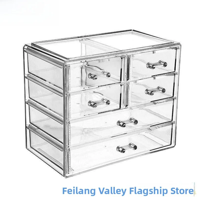Большая акриловая коробка для хранения украшений, прозрачный органайзер для косметики и помады, настольное решение для хранения в туалетном столике с выдвижными ящиками
Большая акриловая коробка для хранения украшений, прозрачный органайзер для косметики и помады, настольное решение для хранения в туалетном столике с выдвижными ящиками