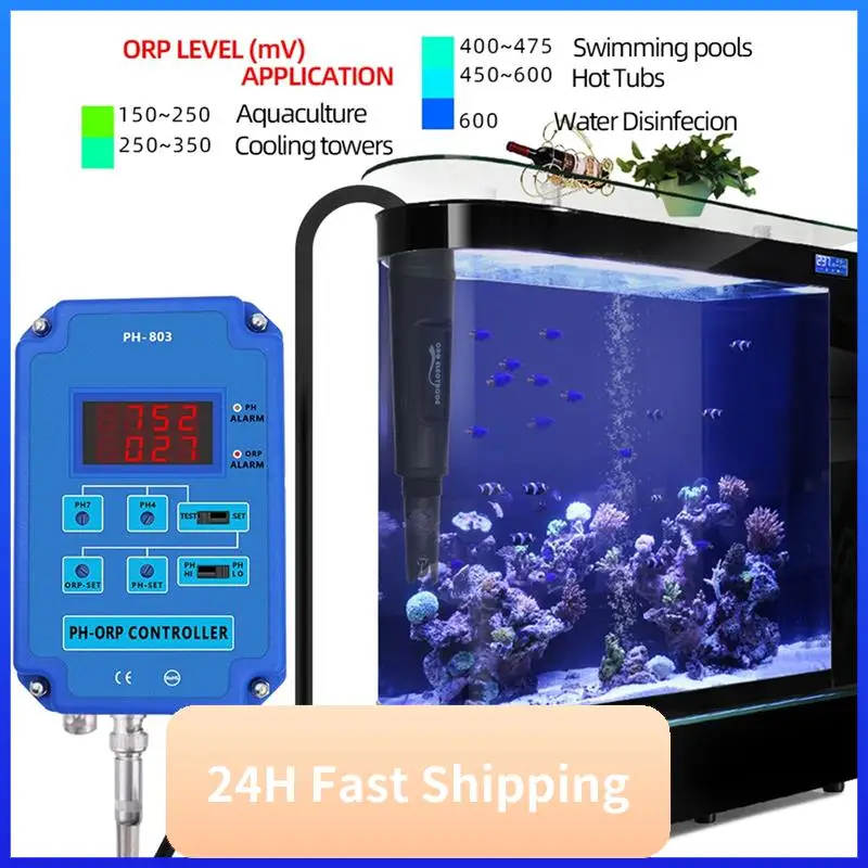 Redox Controller Digital PH Monitor Blue For Aquarium Hydroponics Plant Pool Spa W/ Output Power Relay EU Plug
Redox Controller Digital PH Monitor Blue For Aquarium Hydroponics Plant Pool Spa W/ Output Power Relay EU Plug