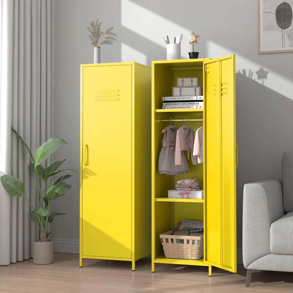 1 Door 51.3 Metal Locker Storage Cabinet Steel Kids Wardrobe Changing Room Locker Cabinet Box with 2 Adjustable Shelves Steel Lo
1 Door 51.3 Metal Locker Storage Cabinet Steel Kids Wardrobe Changing Room Locker Cabinet Box with 2 Adjustable Shelves Steel Lo