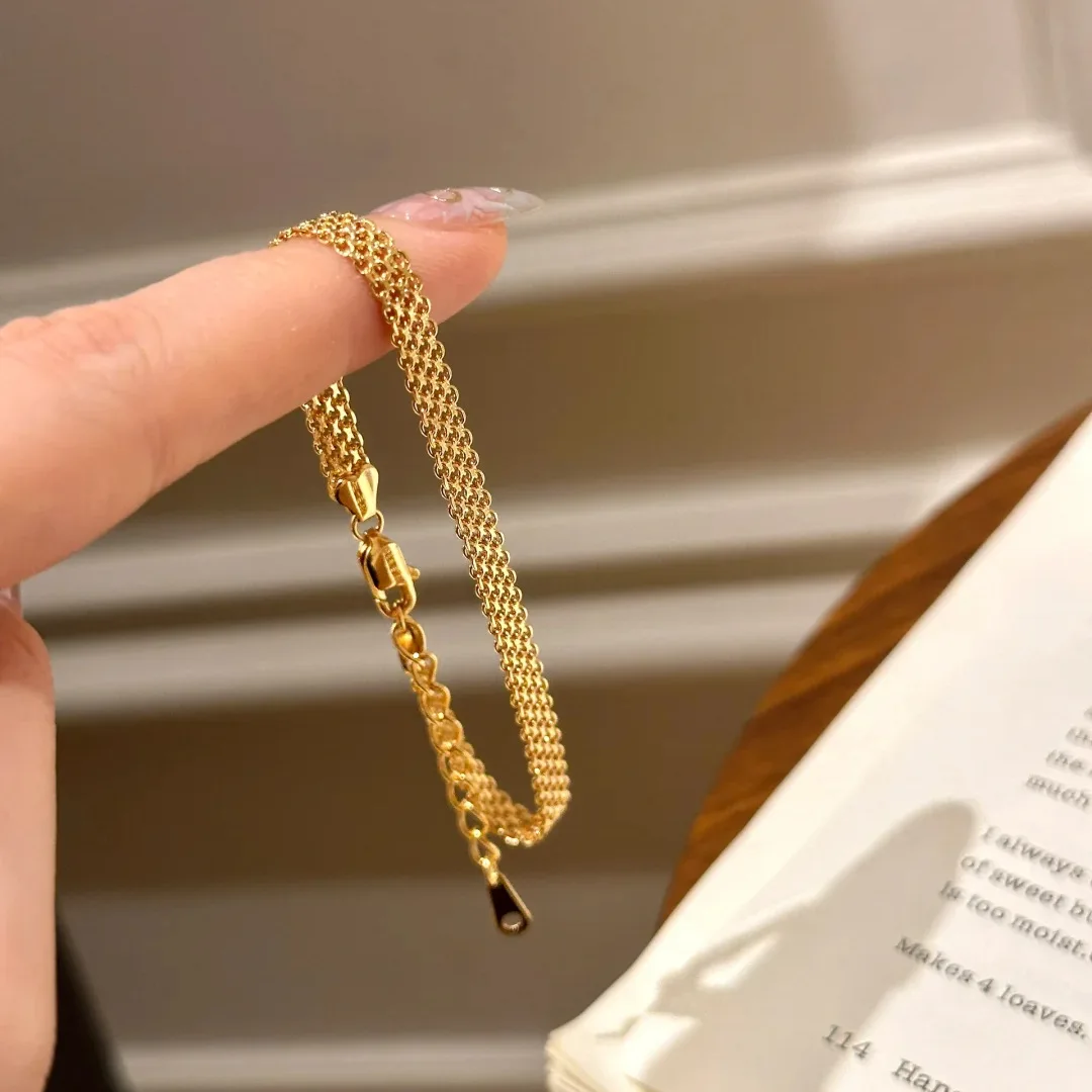 Foydjew Italian Light Luxury Milanese Nice Watch Band Bracelets Chain Retro Simple Niche Design Soft Metal Bracelet For Women
Foydjew Italian Light Luxury Milanese Nice Watch Band Bracelets Chain Retro Simple Niche Design Soft Metal Bracelet For Women