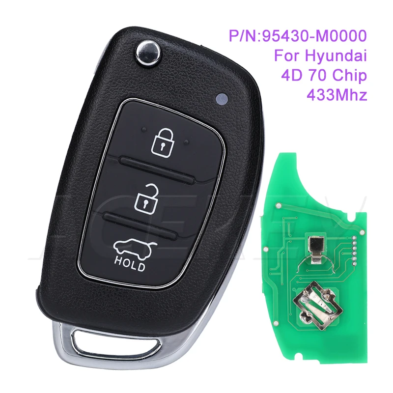 P/N 95430-M0000 Car Remote Key Fob For Hyundai Creta 2016 433Mhz 4D 70 Chip Flip Folding Auto Smart Key Battery CR2032 3 Buttons
P/N 95430-M0000 Car Remote Key Fob For Hyundai Creta 2016 433Mhz 4D 70 Chip Flip Folding Auto Smart Key Battery CR2032 3 Buttons