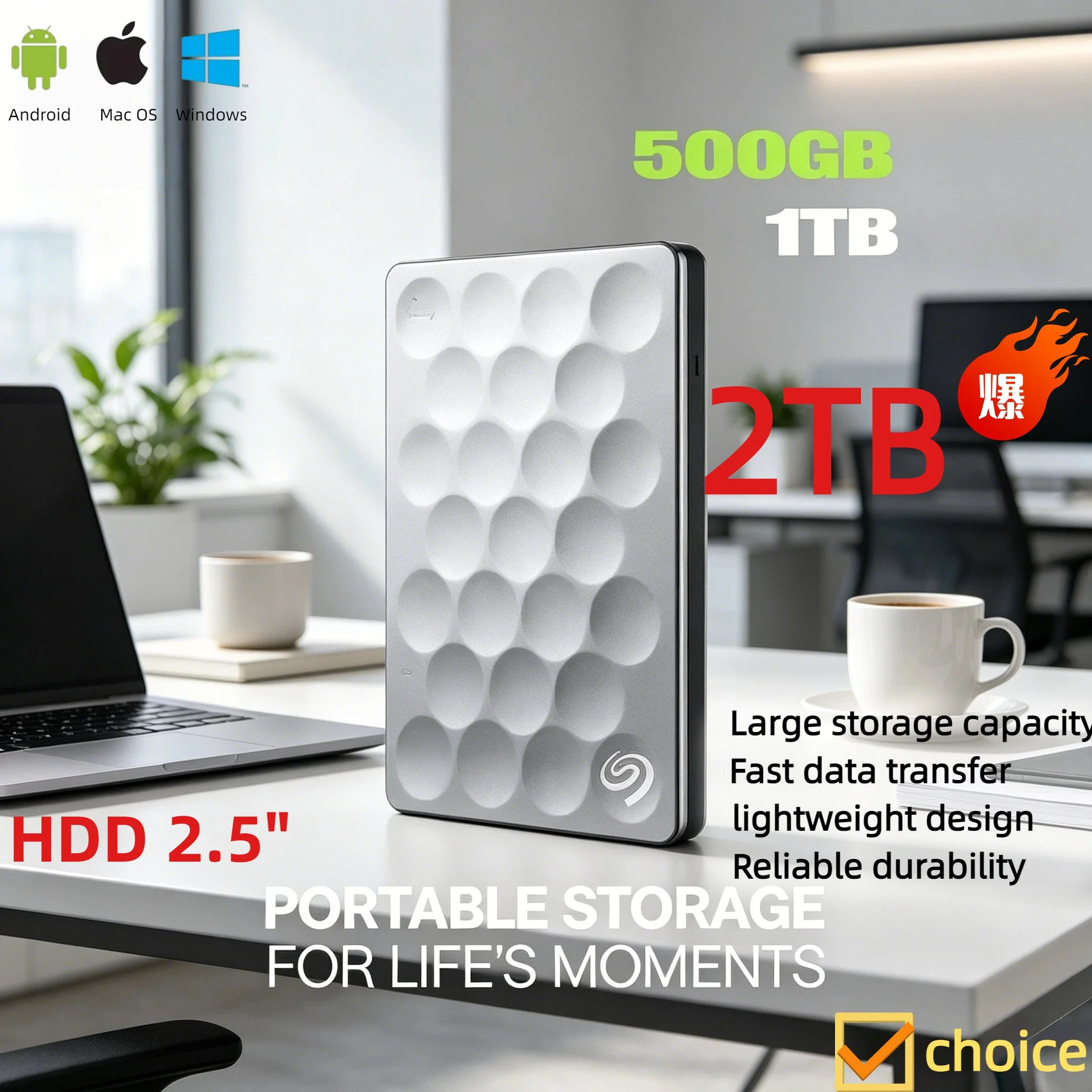 OEM For Seagate Ultra High Speed 2.5 Inch Portable HDD External USB 3.0 Storage Expansion For Laptop Notebook PC Pro
OEM For Seagate Ultra High Speed 2.5 Inch Portable HDD External USB 3.0 Storage Expansion For Laptop Notebook PC Pro