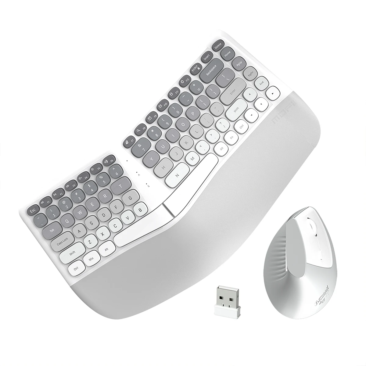 Комбинация беспроводной клавиатуры и мыши MOFFI BOMI, эргономичный дизайн, стильный, необходимый для офиса, совместим с ноутбуками и настольными компьютерами
Комбинация беспроводной клавиатуры и мыши MOFFI BOMI, эргономичный дизайн, стильный, необходимый для офиса, совместим с ноутбуками и настольными компьютерами