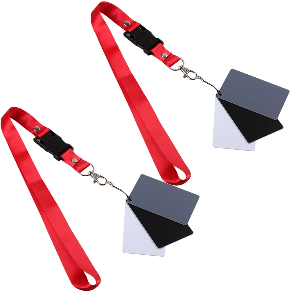 2pcs Gray Color Checker White Balance Checker Acrylic Photography Exposure Film Lanyard Black Card Color Reference
2pcs Gray Color Checker White Balance Checker Acrylic Photography Exposure Film Lanyard Black Card Color Reference