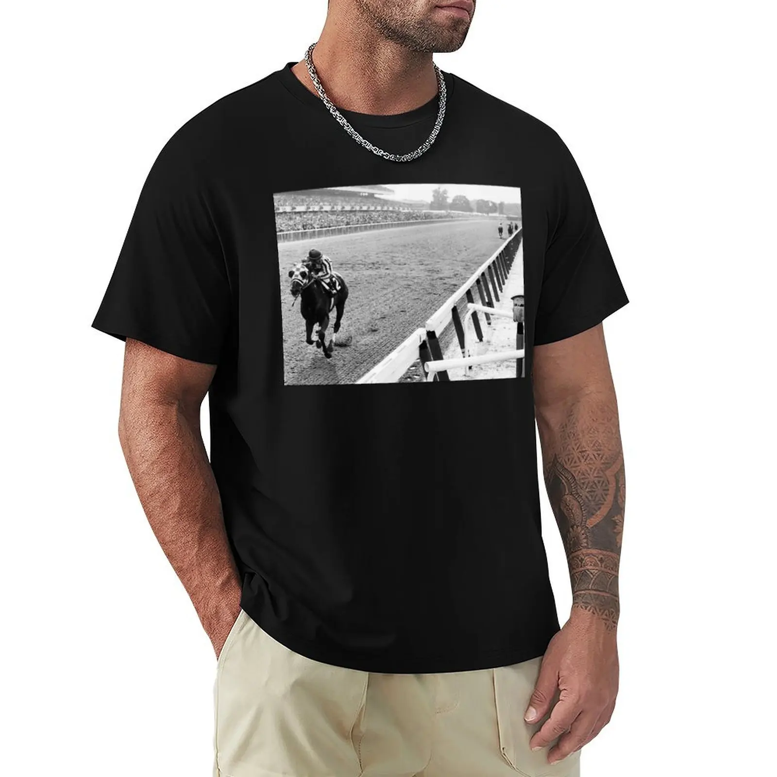 Secretariat Wins At Belmont Great American Horses T-Shirt Basic Solid Color Short Sleeve Cotton Top
Secretariat Wins At Belmont Great American Horses T-Shirt Basic Solid Color Short Sleeve Cotton Top