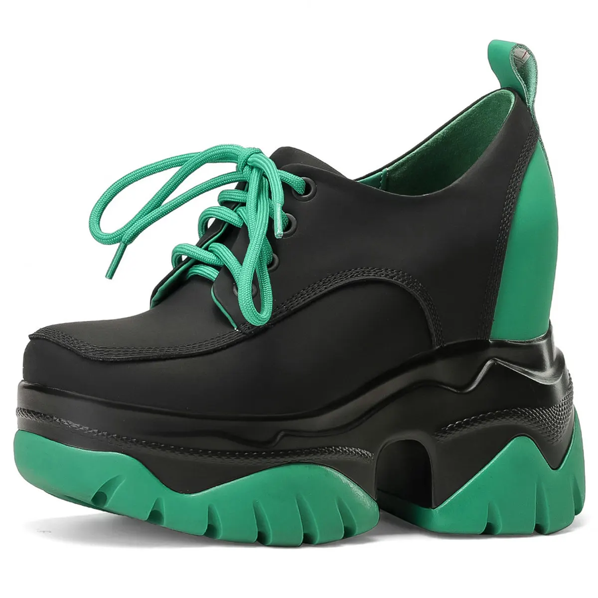 Platform Pumps Shoes Women Lace Up Genuine Leather Super High Heels Ankle Boots Female Round Toe Fashion Sneakers Casual Shoes
Platform Pumps Shoes Women Lace Up Genuine Leather Super High Heels Ankle Boots Female Round Toe Fashion Sneakers Casual Shoes