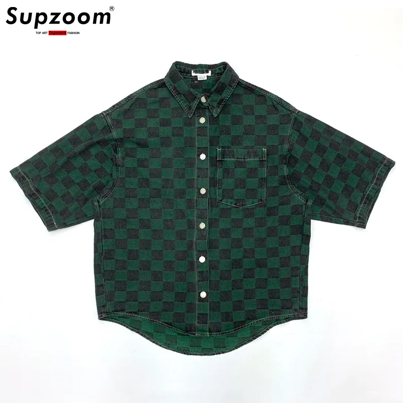Supzoom 2025 New Arrival Top Fashion Brand Clothing Denim Full Turn-down Collar Open Stitch Grid Men Chemise Casual Shirts
Supzoom 2025 New Arrival Top Fashion Brand Clothing Denim Full Turn-down Collar Open Stitch Grid Men Chemise Casual Shirts