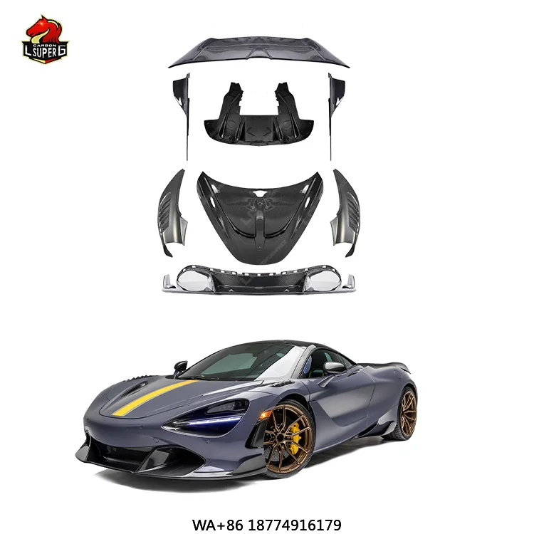 Full Carbon Fiber Body Kit for 720S 2017-2023 V Style Body Kit
Full Carbon Fiber Body Kit for 720S 2017-2023 V Style Body Kit
