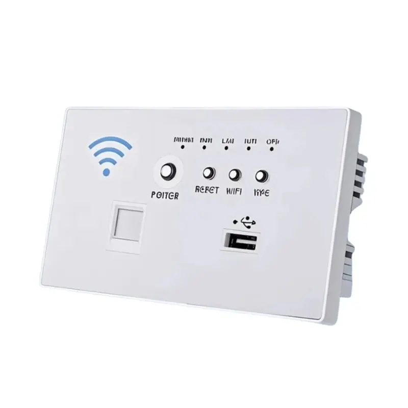 Встраиваемый Wi-Fi роутер ABFM для дома с USB-портом и умной розеткой, 300 Мбит/с, с USB LAN, белый
Встраиваемый Wi-Fi роутер ABFM для дома с USB-портом и умной розеткой, 300 Мбит/с, с USB LAN, белый