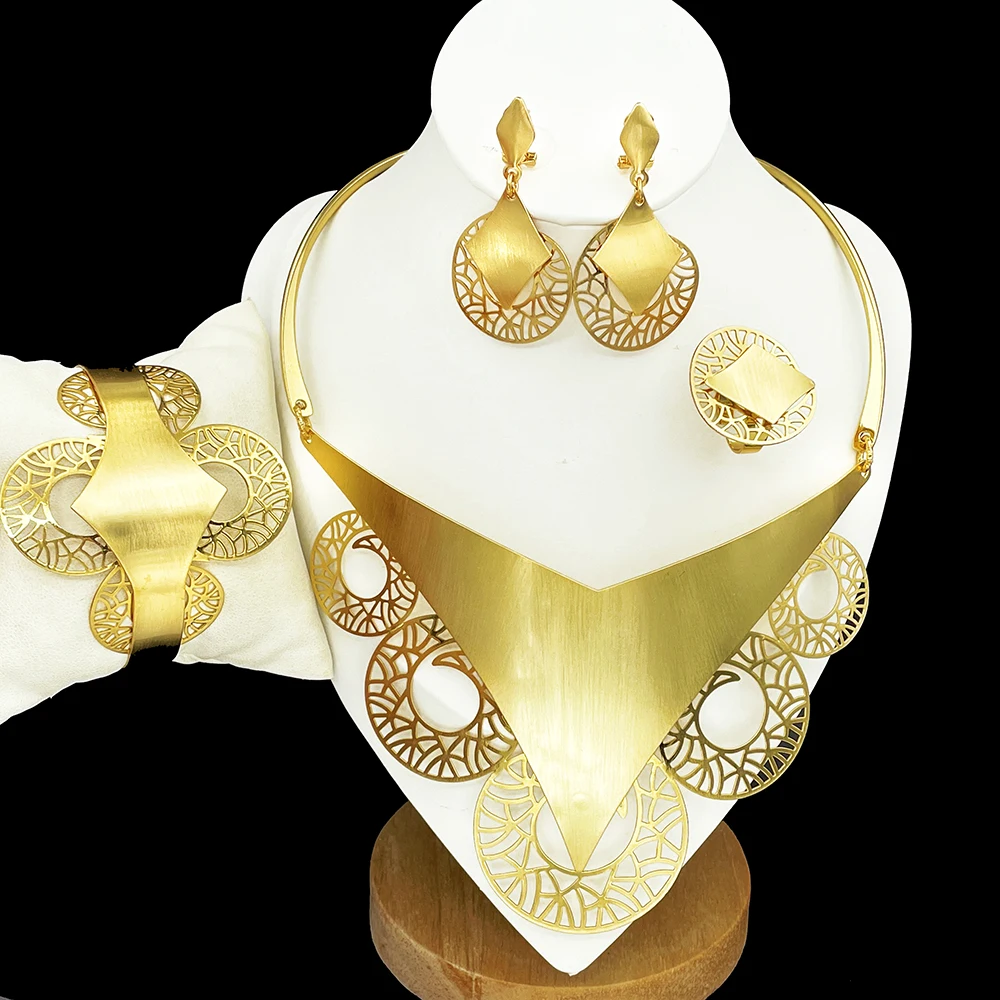 GZJPEI Design Geometry Jewelry Set 2026 New Fashion Necklace Bracelet Earring Ring For Women Mother's Birthday Gift Party Jewell
GZJPEI Design Geometry Jewelry Set 2026 New Fashion Necklace Bracelet Earring Ring For Women Mother's Birthday Gift Party Jewell