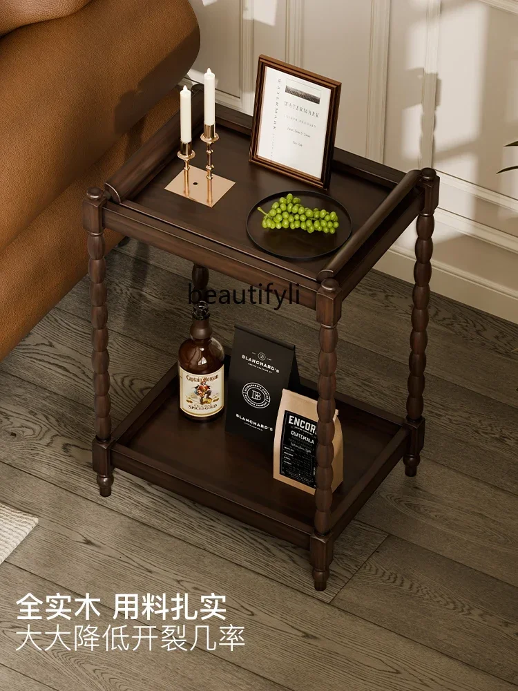 X18 French retro sofa square small side table solid wood coffee table movable living room simple bedside table shelf household 
X18 French retro sofa square small side table solid wood coffee table movable living room simple bedside table shelf household