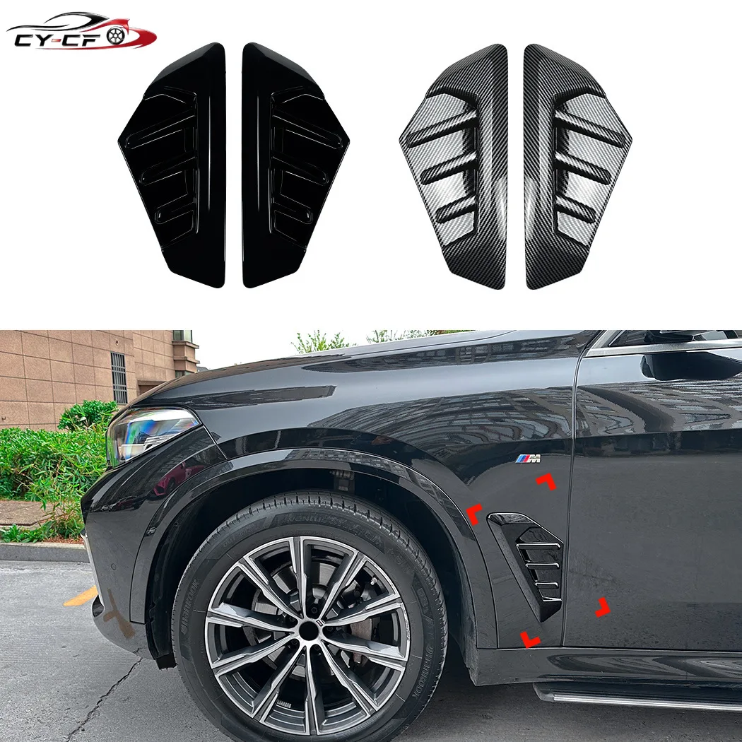 Car Front Side Fender Wing Air Vent Cover Shark Gills Sticker Trim Body Exterior Styling For BMW X5 G05 LCI M Sport 2023-2025
Car Front Side Fender Wing Air Vent Cover Shark Gills Sticker Trim Body Exterior Styling For BMW X5 G05 LCI M Sport 2023-2025