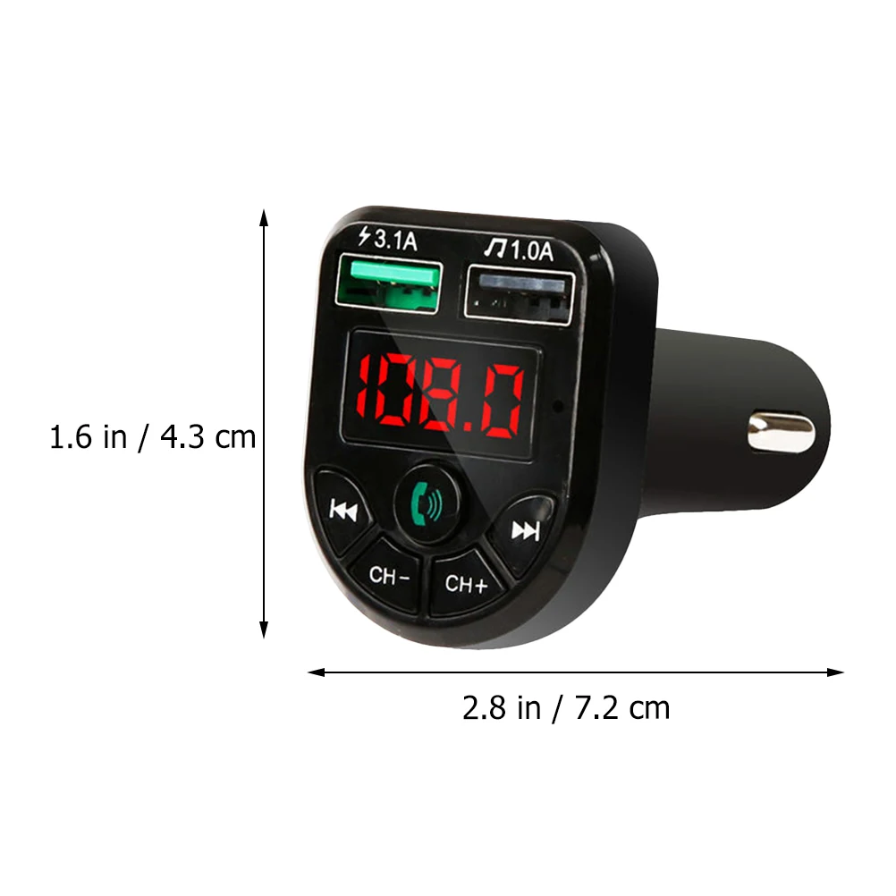 Car Receiver Wireless FM Transmitter Music Stereo Adapter H USB 5V 3 1A LED Display Frequency
Car Receiver Wireless FM Transmitter Music Stereo Adapter H USB 5V 3 1A LED Display Frequency
