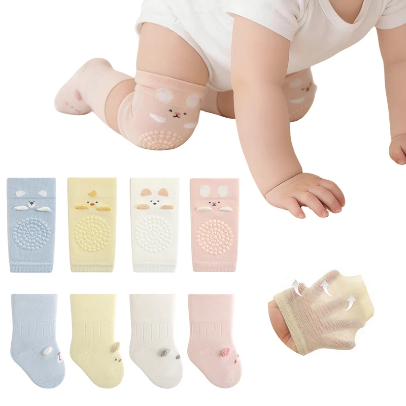 Cute Cartoon Baby Knee Pads and Socks Set Anti Slip Crawling Knee Protectors Soft Cotton Infant Knee Socks for Toddler Learning
Cute Cartoon Baby Knee Pads and Socks Set Anti Slip Crawling Knee Protectors Soft Cotton Infant Knee Socks for Toddler Learning