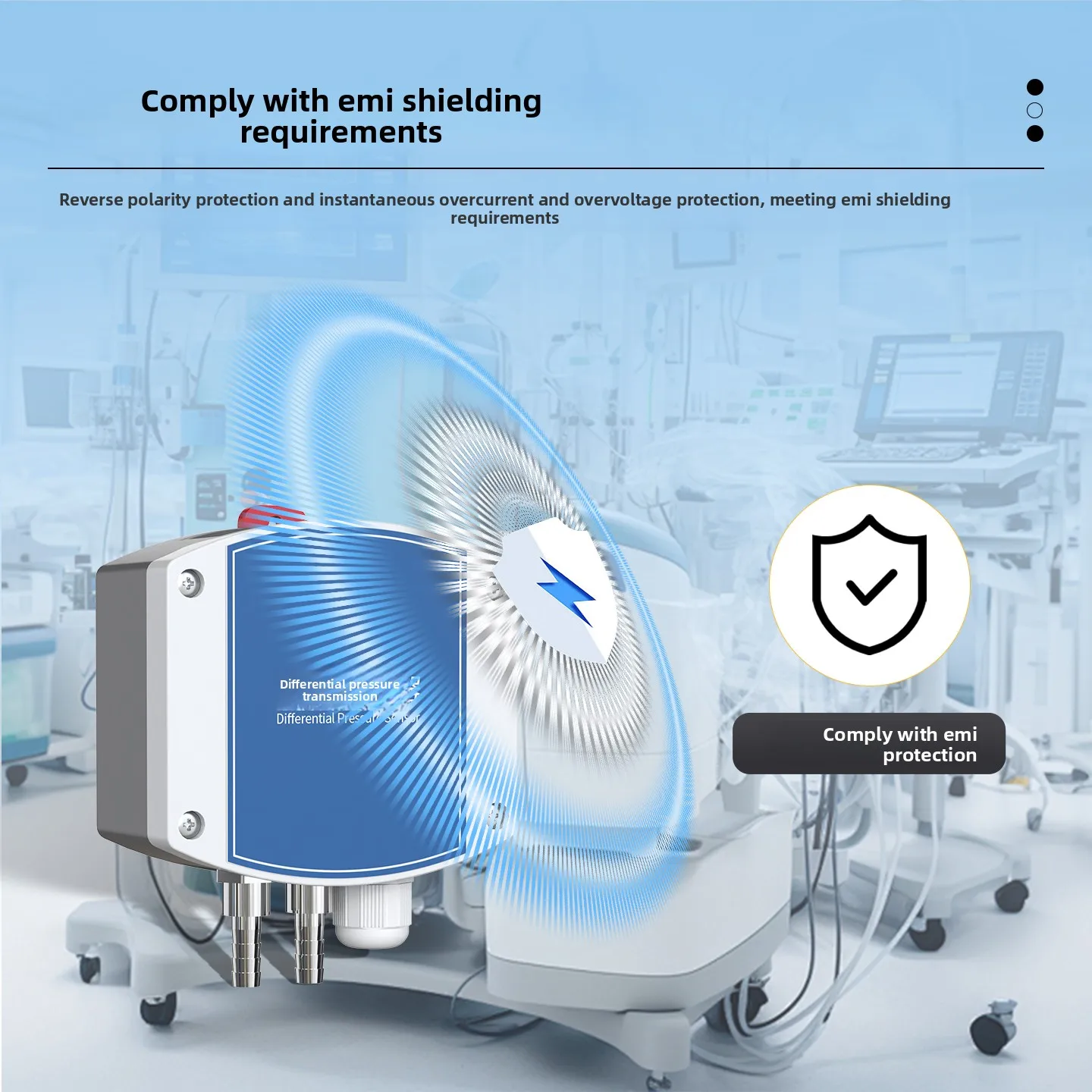 500pa -100-100pa High Precision Micro Differential Pressure Sensor Fan Pressure Furnace Negative Pipeline Static Transmitter