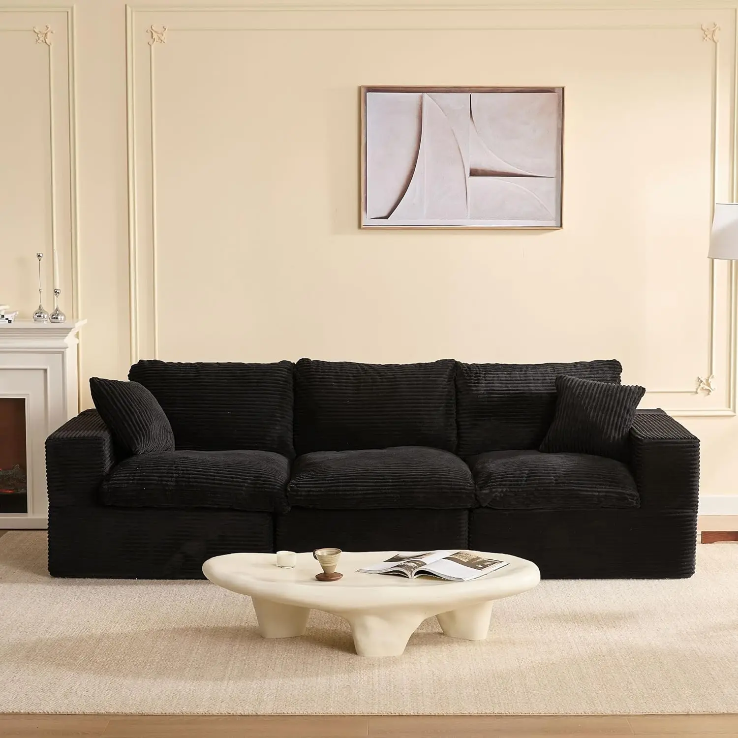 106.3” Sectional Couches for Living Room, Set of Cloud Couch, Modular Sectional Sofa, Convertible Sofas Bed, Deep Seat Sofa, Cor
106.3” Sectional Couches for Living Room, Set of Cloud Couch, Modular Sectional Sofa, Convertible Sofas Bed, Deep Seat Sofa, Cor