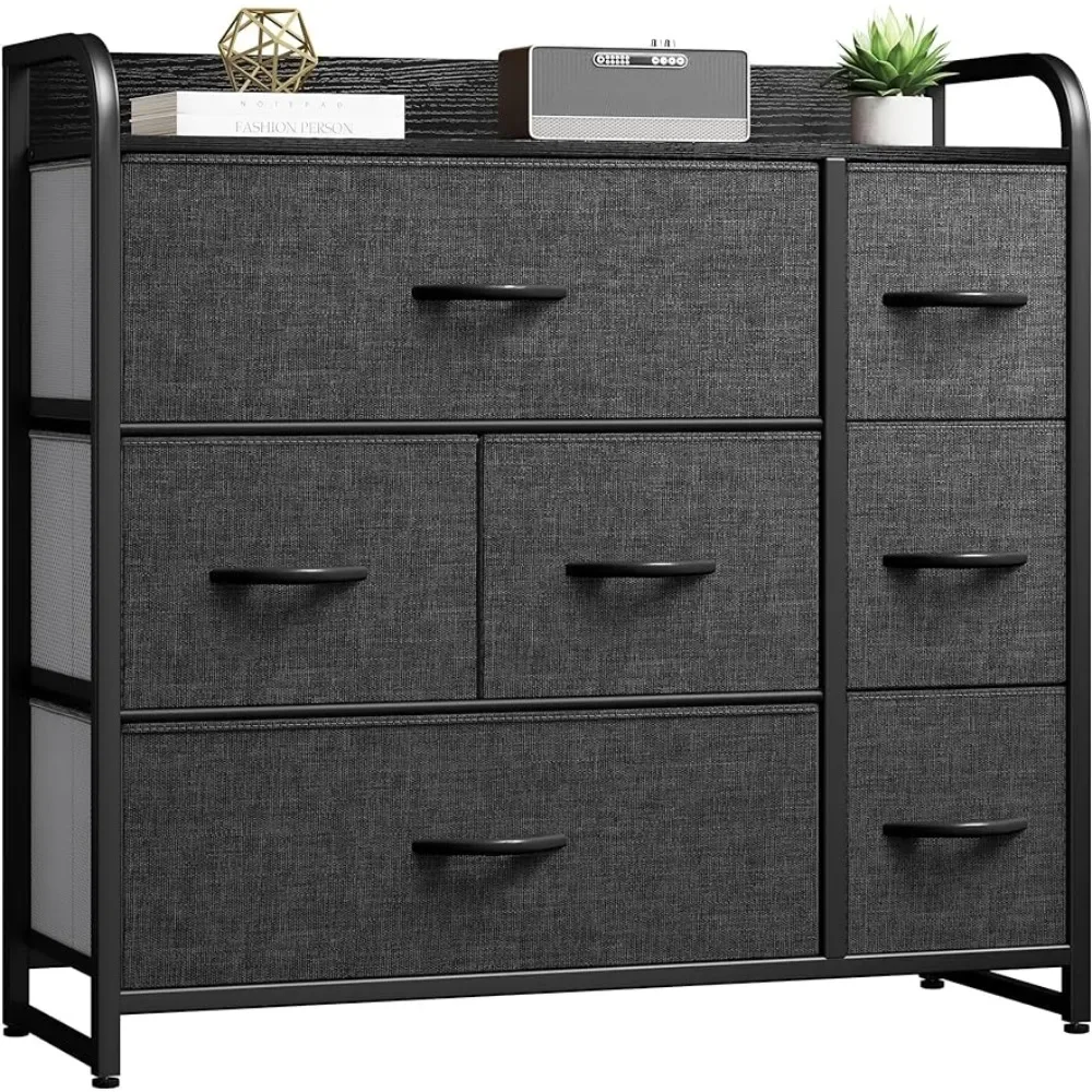 7 Drawers Dresser, Organizer Unit for Bedroom, Fabric Dresser Storage Tower for Hallway, Entryway,Sturdy Steel Frame, Wooden Top
7 Drawers Dresser, Organizer Unit for Bedroom, Fabric Dresser Storage Tower for Hallway, Entryway,Sturdy Steel Frame, Wooden Top