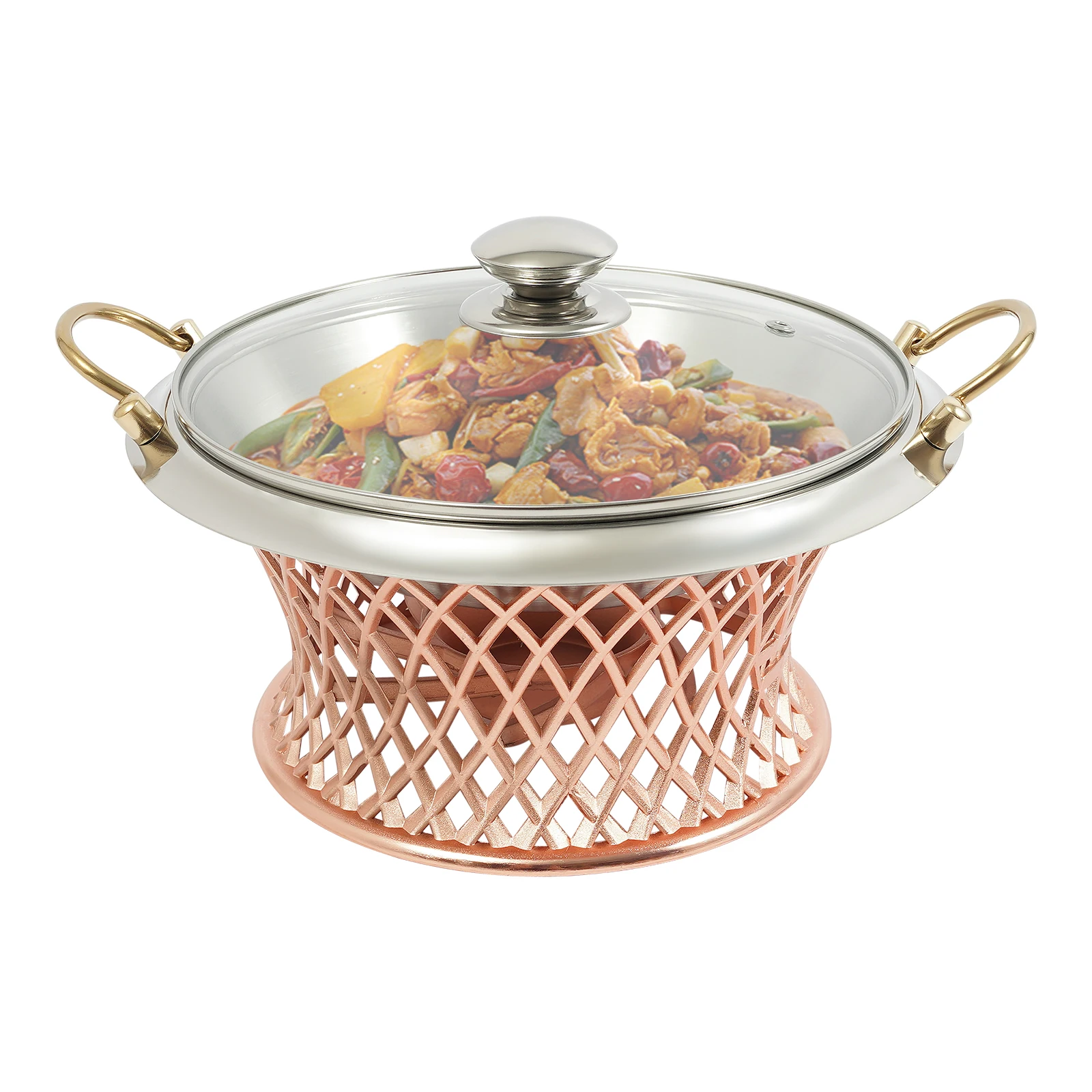 Stainless Steel Buffet Chafing Dish Alcohol Stove with Lid, for Home/Cafeterias/Company Parties/Hotel/Banquets
Stainless Steel Buffet Chafing Dish Alcohol Stove with Lid, for Home/Cafeterias/Company Parties/Hotel/Banquets